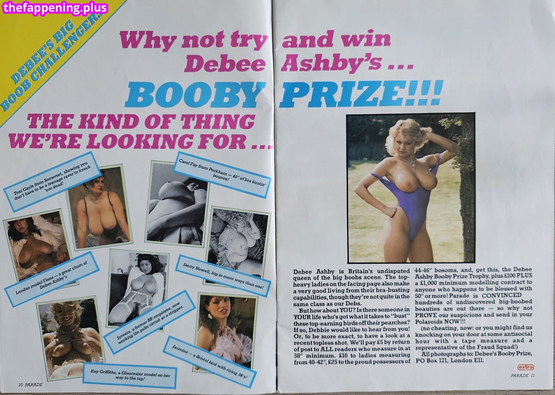 1980'S & Early 90'S Page 3 Girls / GlamourTeaJames / https: / mariawhittaker Fotografie OnlyFans Dezbrăcată #274
