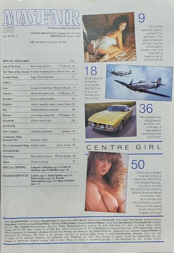 1980'S & Early 90'S Page 3 Girls
