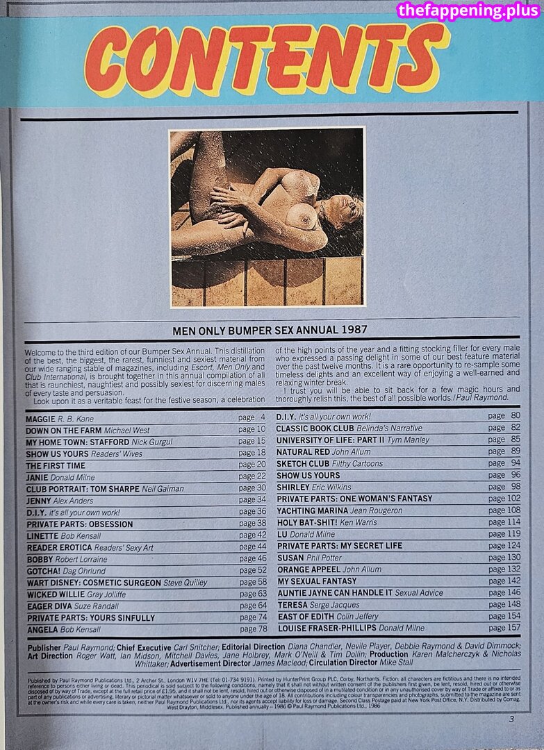 1980'S & Early 90'S Page 3 Girls / GlamourTeaJames / https: / mariawhittaker Meztelen OnlyFans Fotó #1349