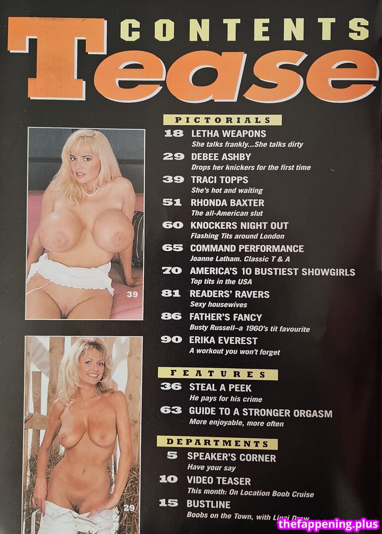 1980'S & Early 90'S Page 3 Girls / GlamourTeaJames / https: / mariawhittaker Foto OnlyFans Nuda #1929