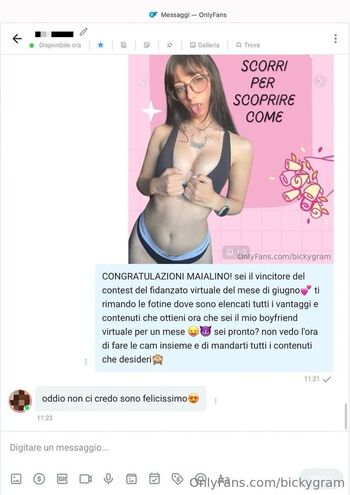 Full leaked Bickygram page private onlyfans photo