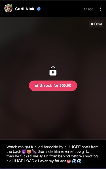 Full leaked Carlinicki private onlyfans photo