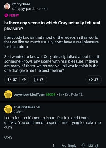 Full leaked Cory chase page private onlyfans photo