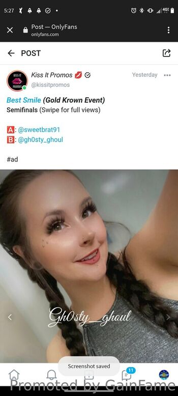Full leaked Gainfame private onlyfans photo