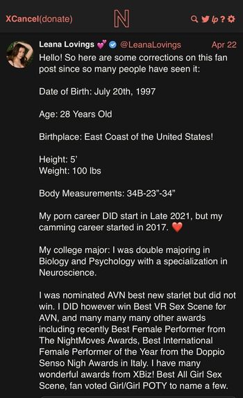 Full leaked Leana lovings page private onlyfans photo