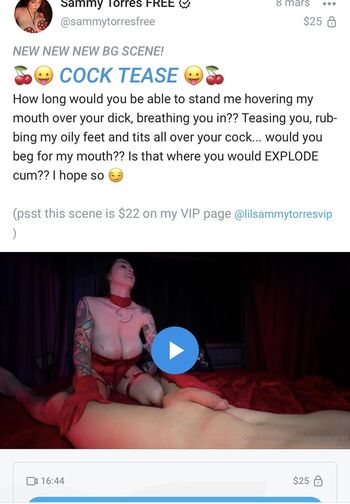 Full leaked Sammy torres private onlyfans photo