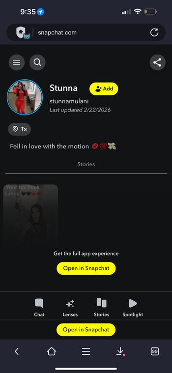 Full leaked Stunnamulani private onlyfans photo