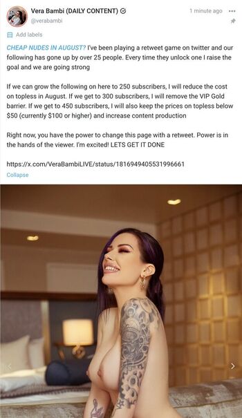 Full leaked Verabambilive private onlyfans photo